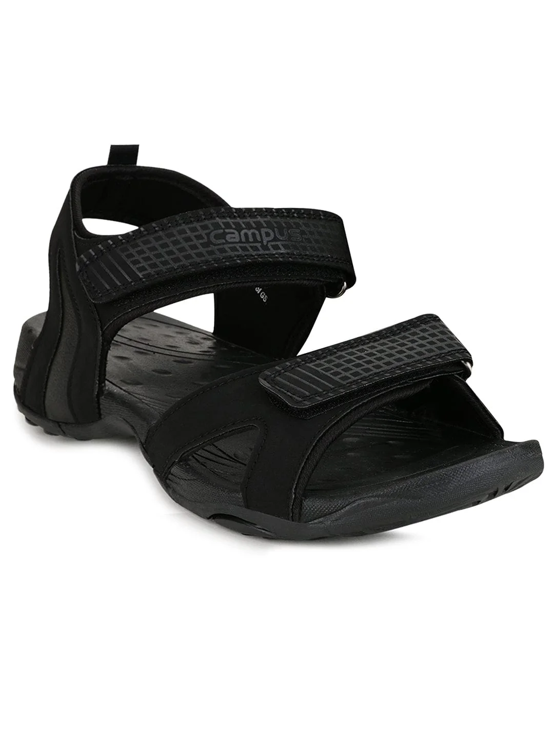 2GC-12 Black Men's Sports Sandals - Image 2