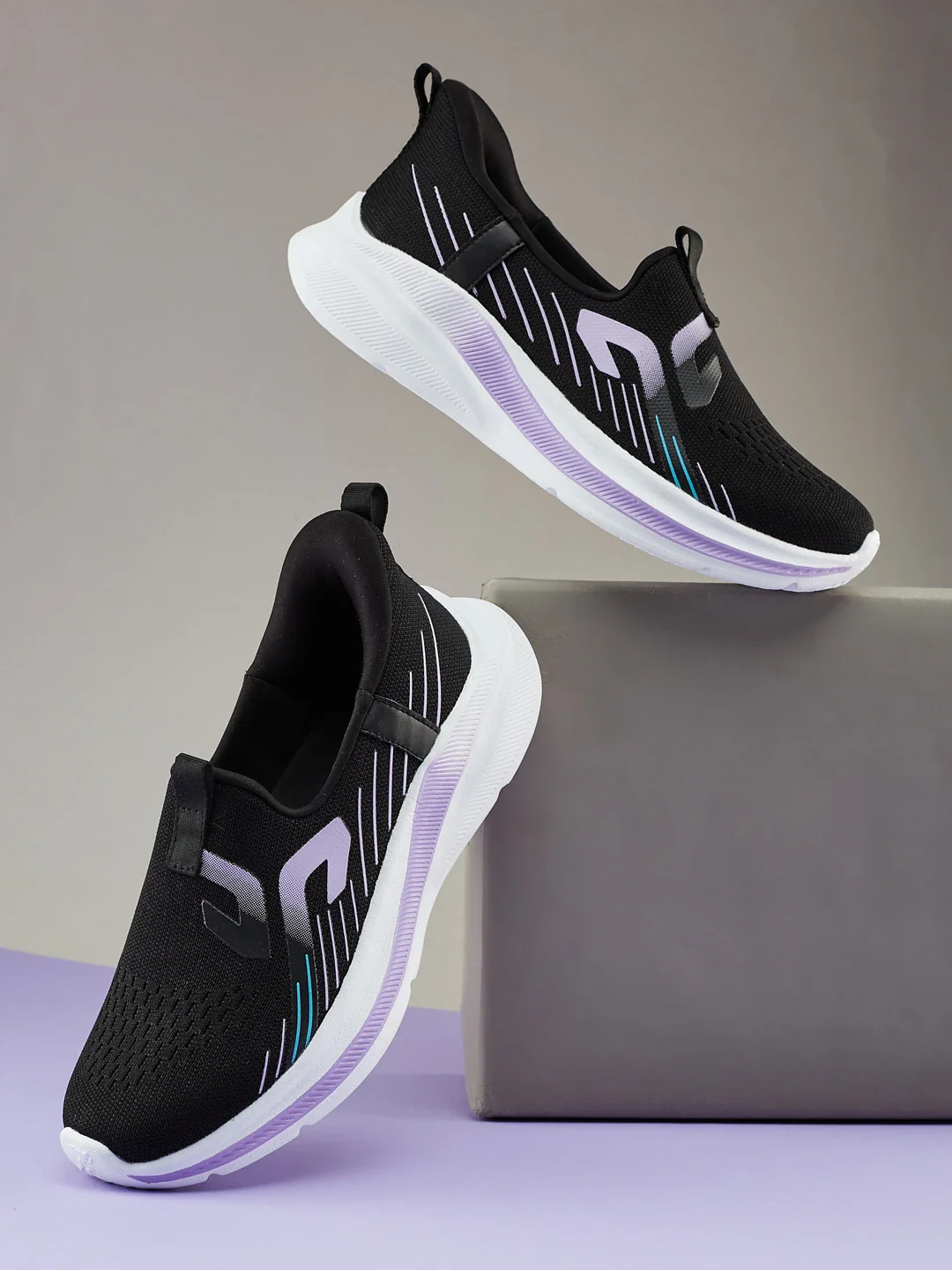 DAVO Black Women's Walking Shoes