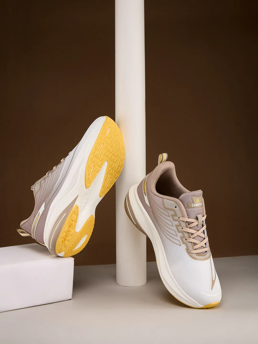 DRIVO White Men's Running Shoes
