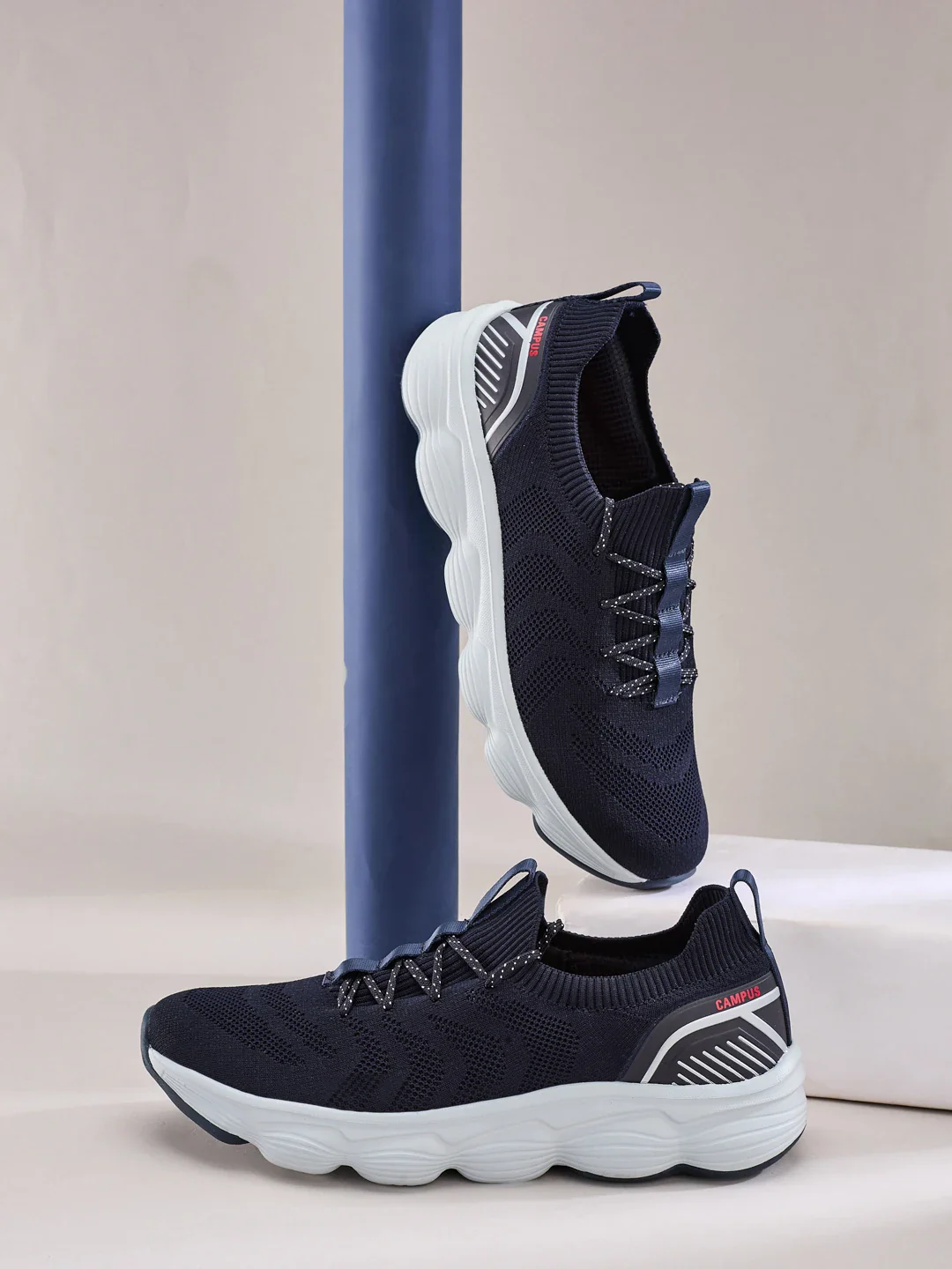 FALKO Navy Men's Walking Shoes