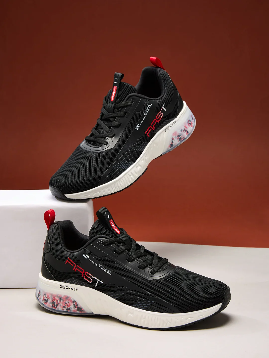 FIRST Black Men's Running Shoes