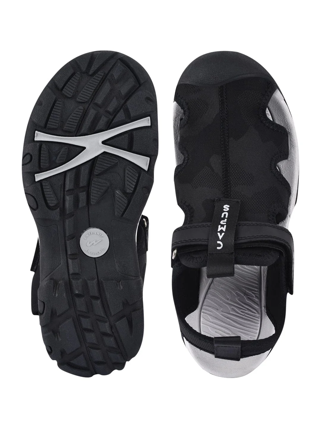 GC-22106 Black Men's Sandals - Image 4