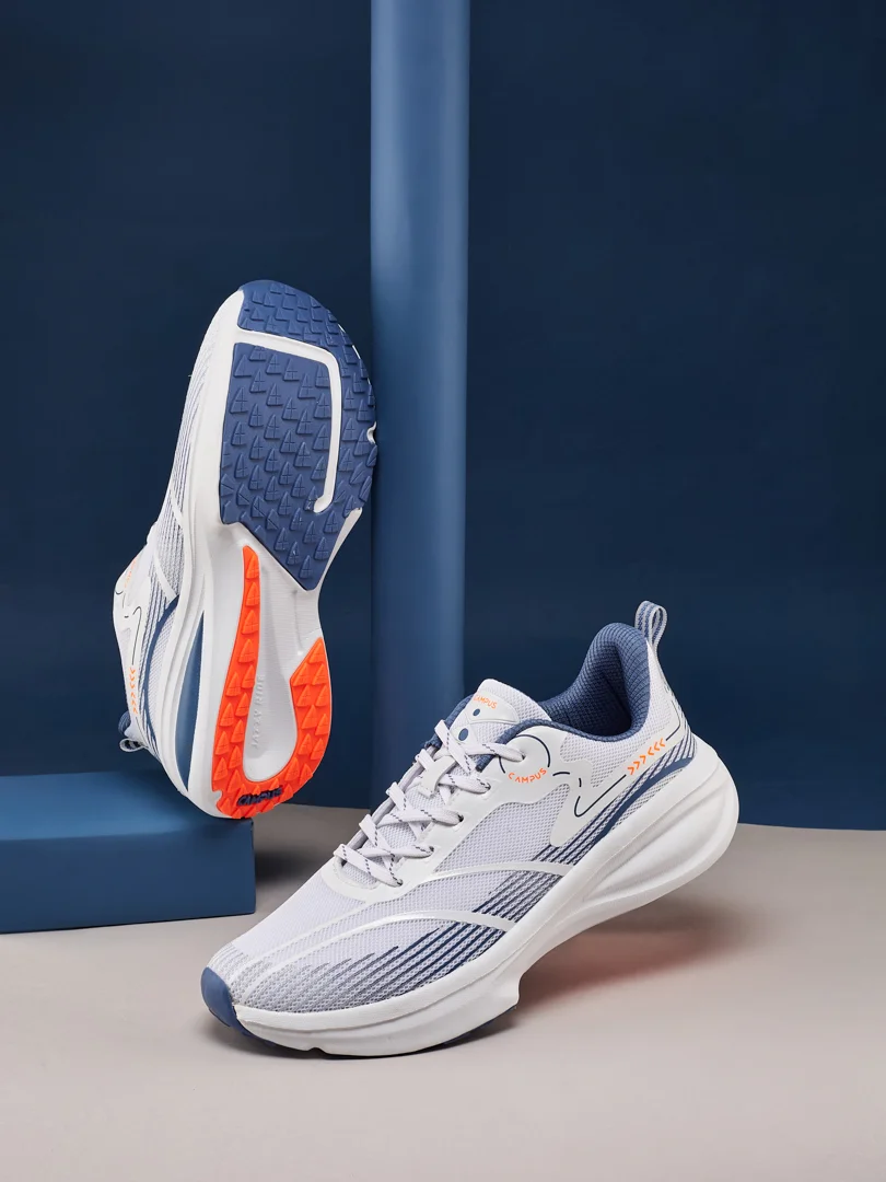 GLITCH White Men's Running Shoes