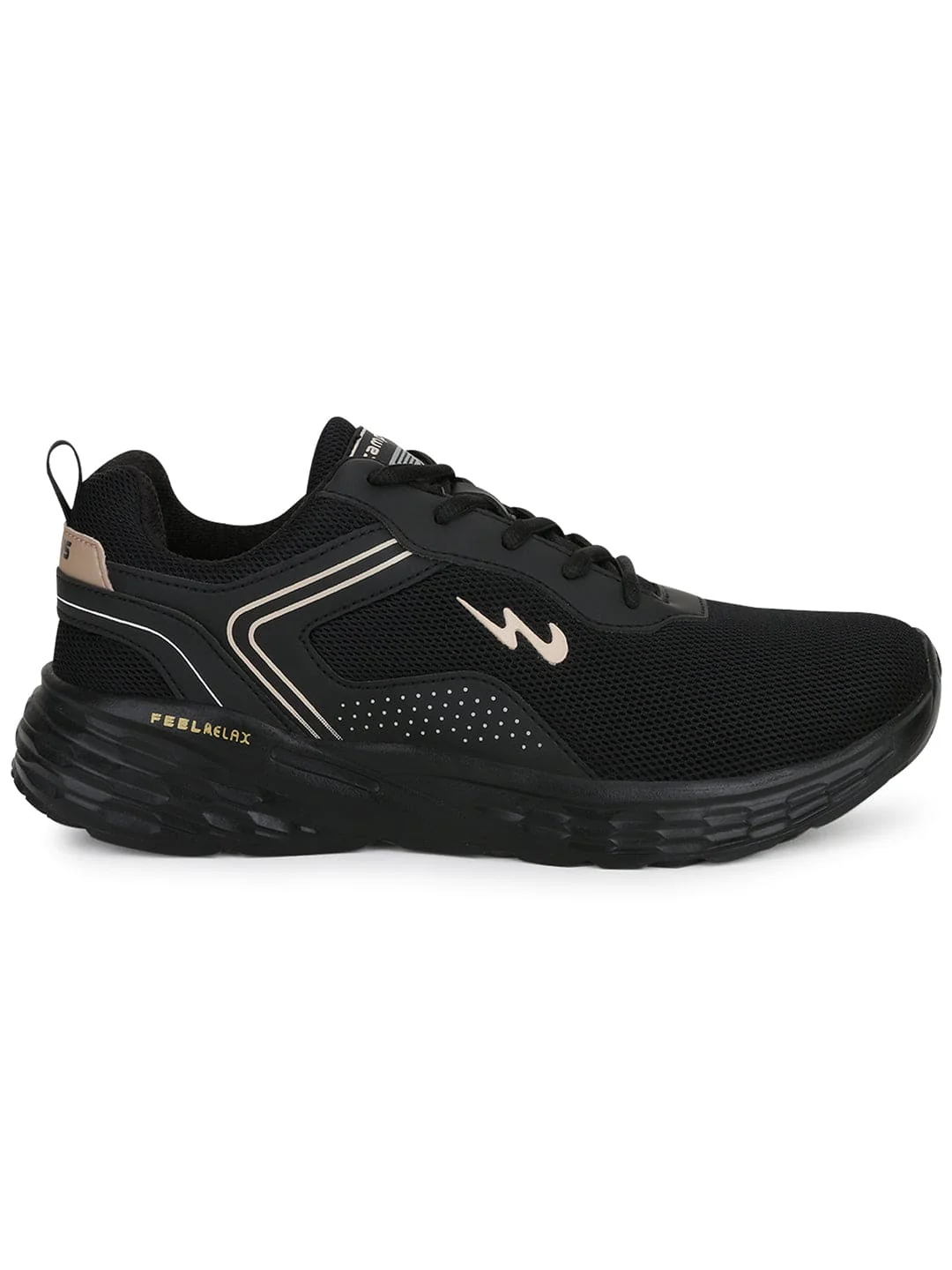 KOSMO PRO Black Men's Running Shoes