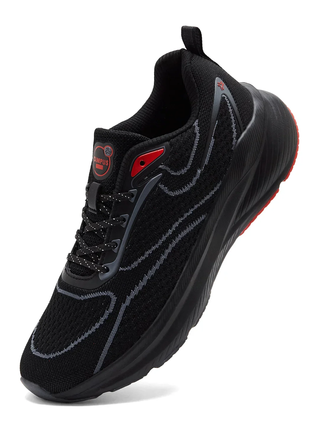 KRIVO Black Men's Running Shoes - Image 3