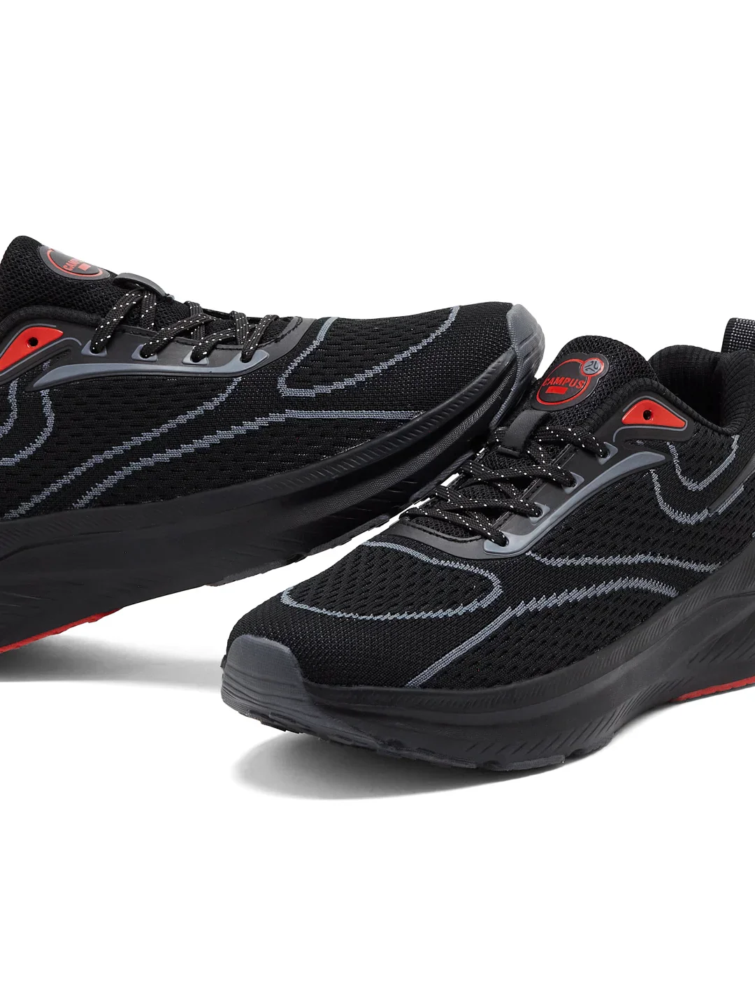 KRIVO Black Men's Running Shoes - Image 7