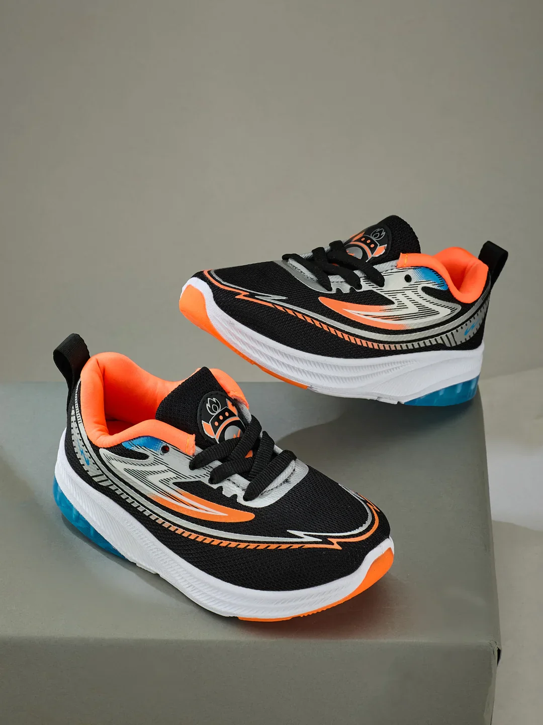 LD-01 Black Kids Running Shoes