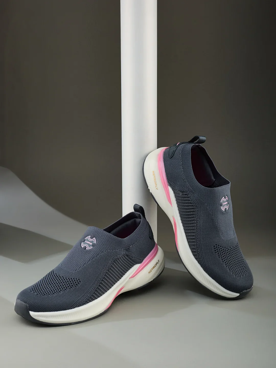 MADRA Grey Women's Walking Shoes