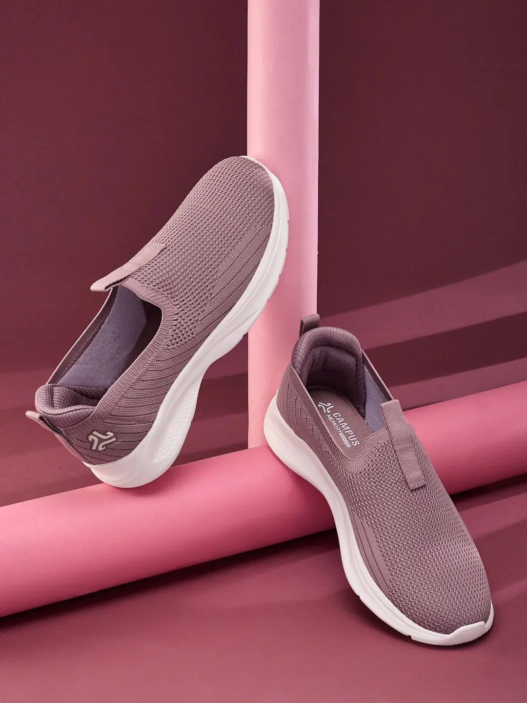 PLUZZ Mauve Women's Walking Shoes
