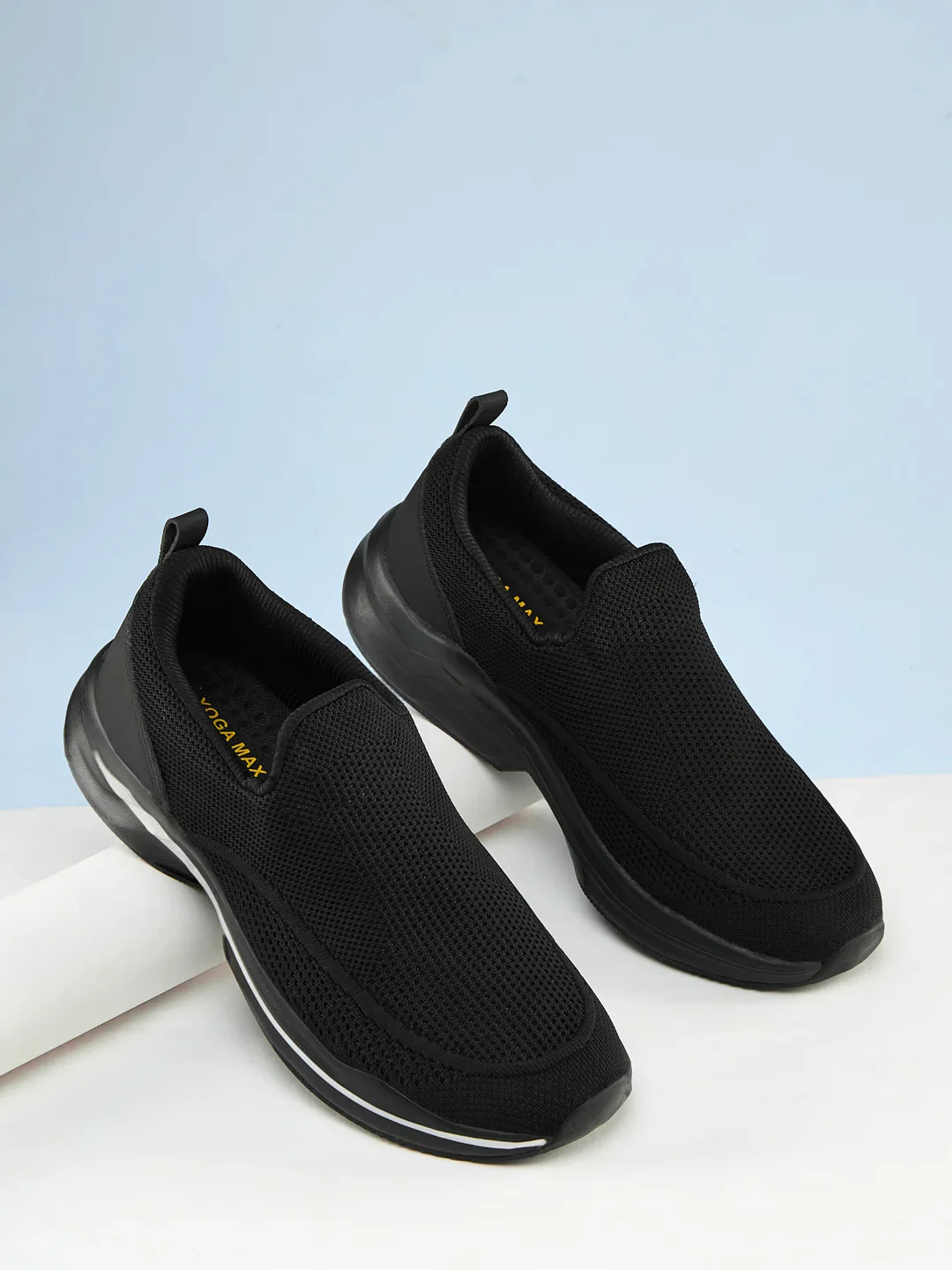 REASON Black Men's Walking Shoes