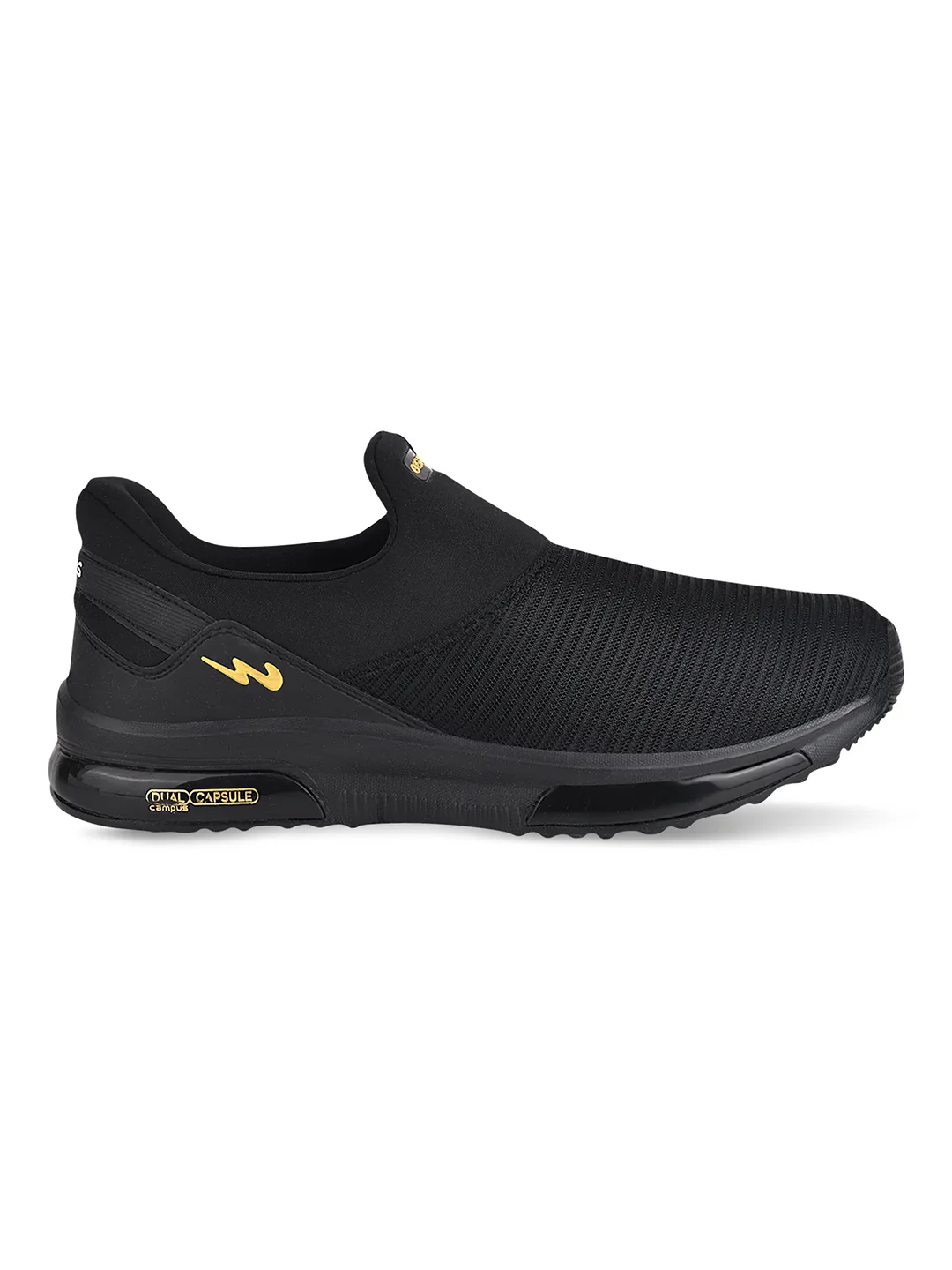 ROCKEE PRO Black Men's Walking Shoes