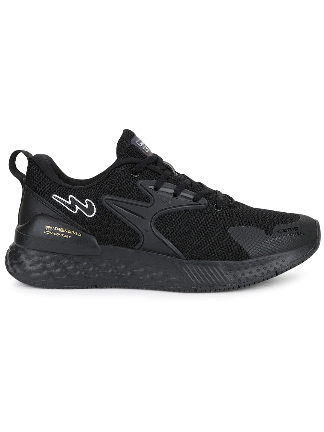 SIMON PRO Black Men's Running Shoes