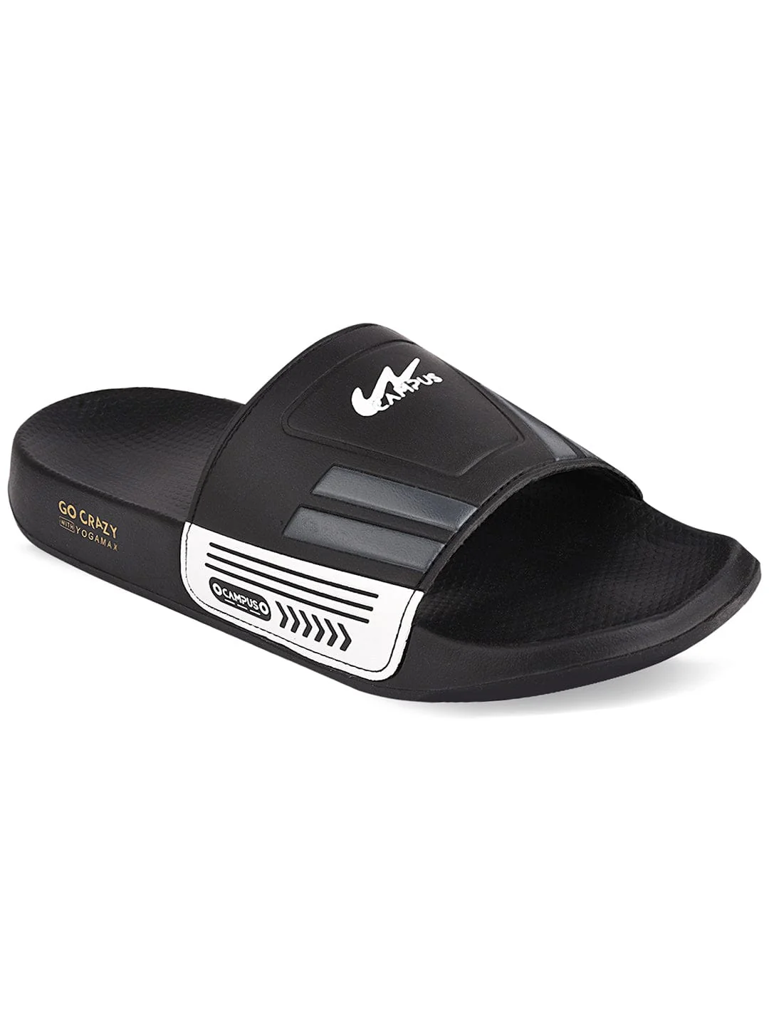 SL-428 Black Men's Slides