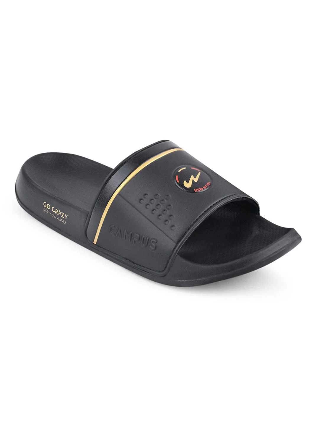 SL-431 Black Men's Slides