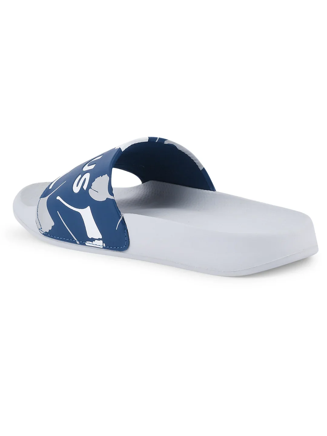SL-433 A Blue Men's Slides - Image 3