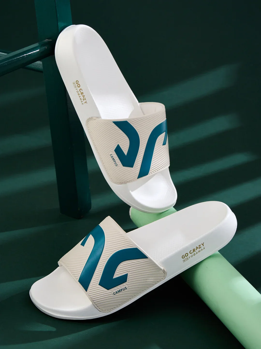 SL-475 White Men's Slides