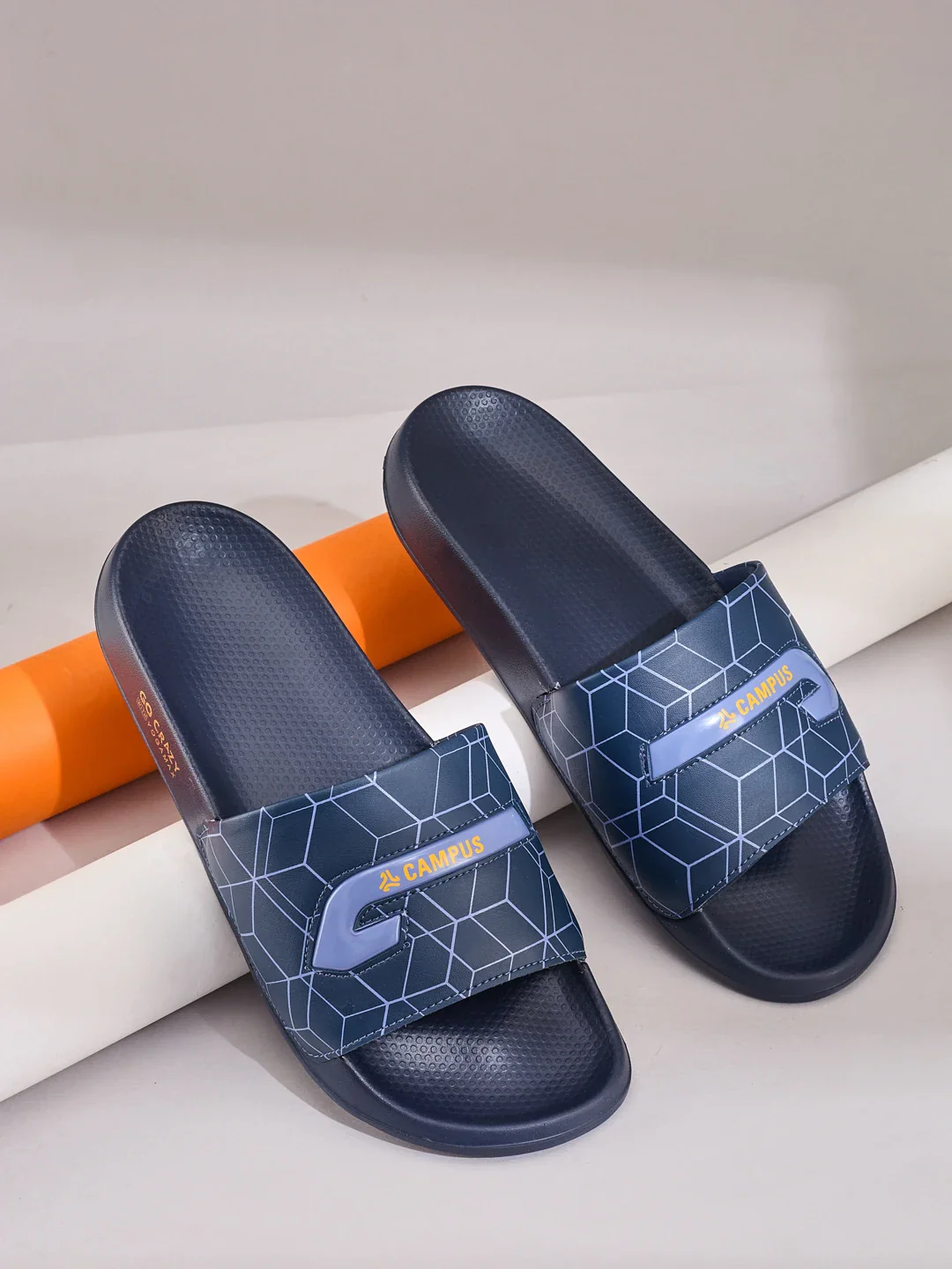 SL-477 Navy Men's Slides
