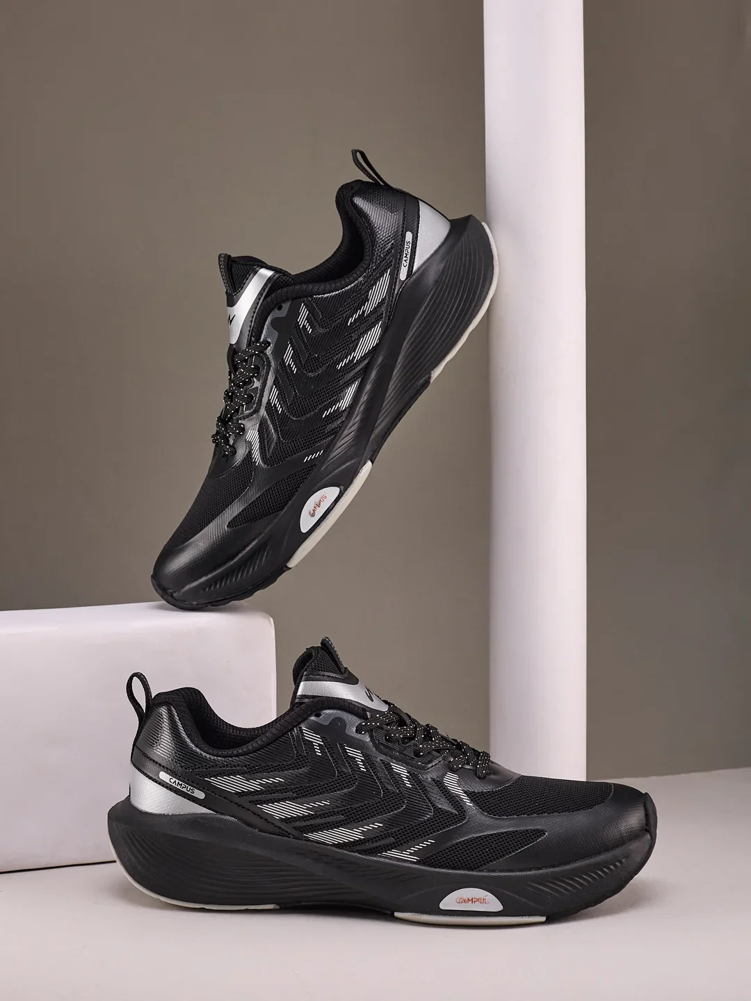 SNIPER Black Men's Running Shoes