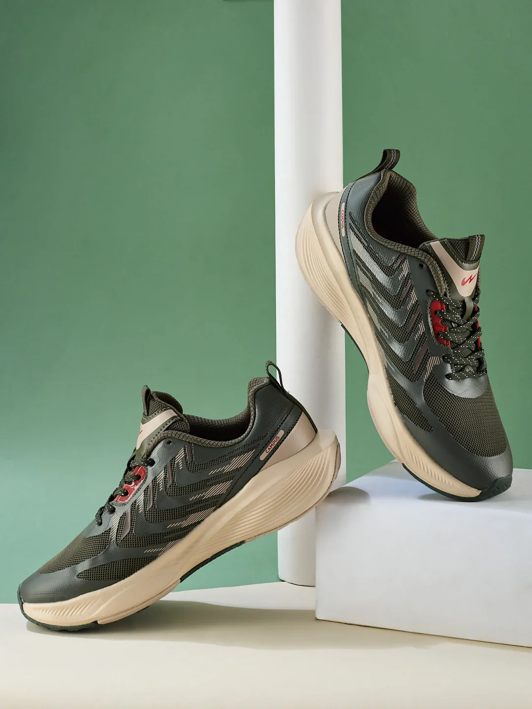 SNIPER Olive Men's Running Shoes