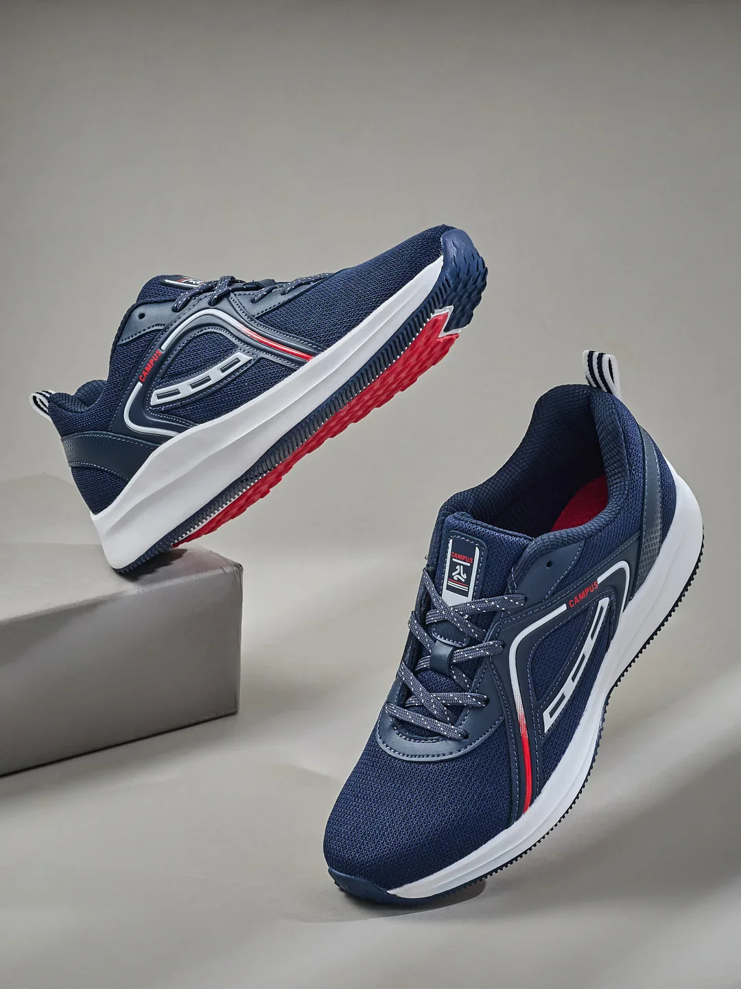 TURN Navy Men's Running Shoes