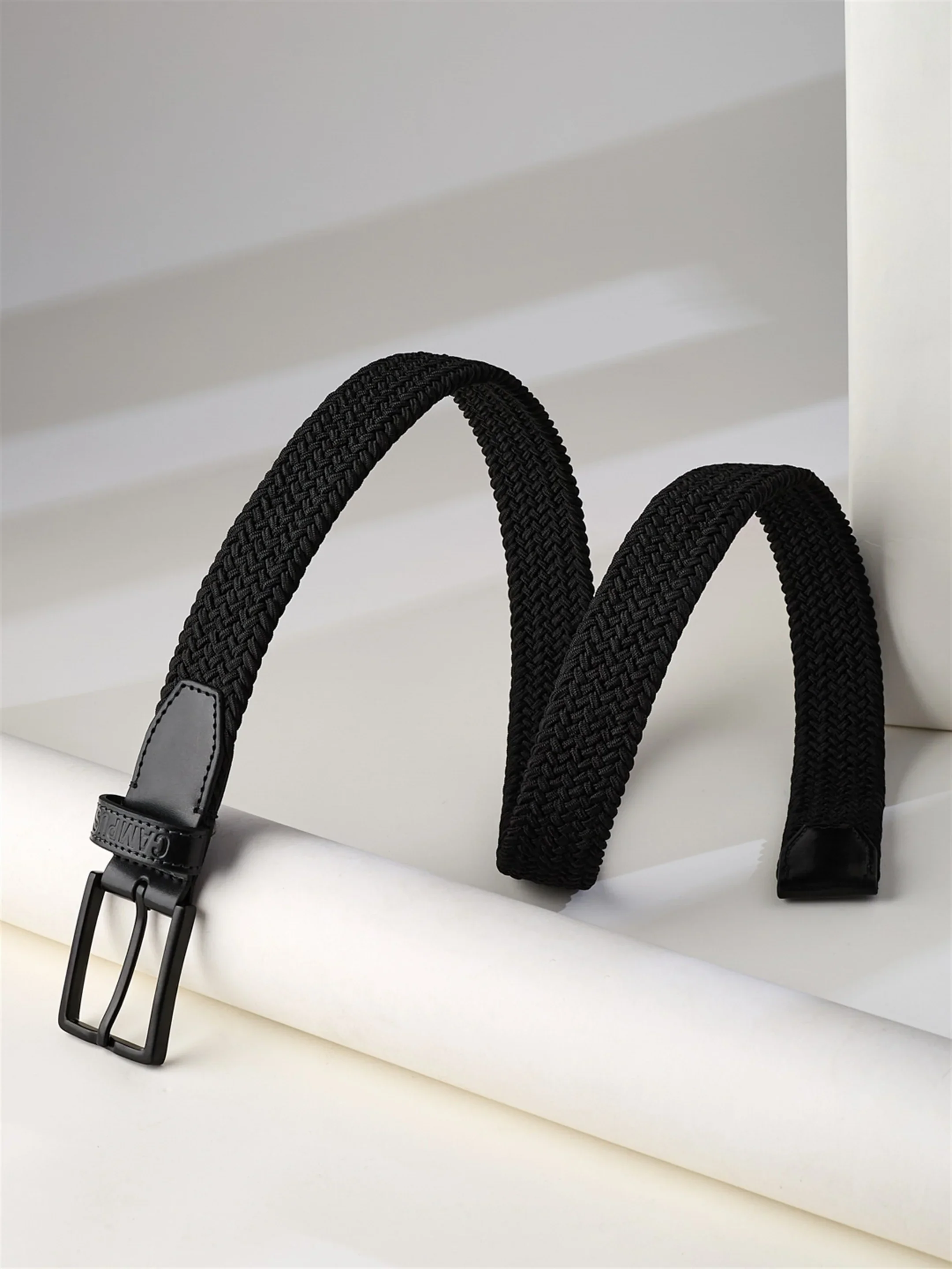 Web Braided Tan Unisex Belt - Image 2